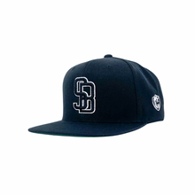 Load image into Gallery viewer, GunMetal Black SB Black Snapback - Caps Sporting Hats