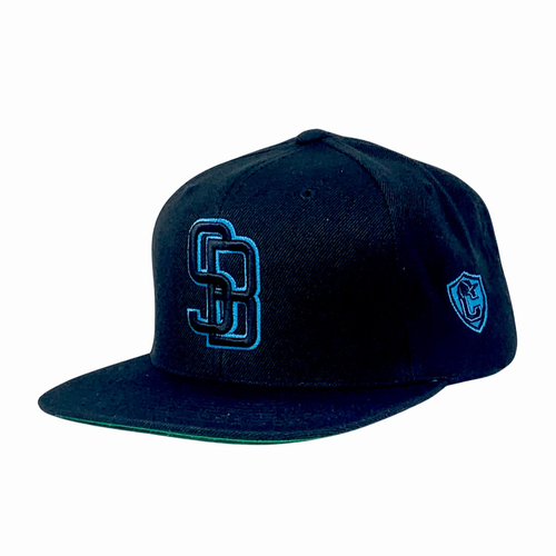 GunMetal Black SB Sky Blue - Caps Sporting Hats