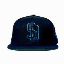 Load image into Gallery viewer, GunMetal Black SB Sky Blue - Caps Sporting Hats