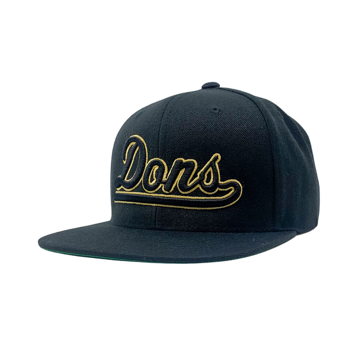 Dons BLK/GLD snapback - Caps Sporting Hats