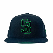 Load image into Gallery viewer, GunMetal Black SB Green - Caps Sporting Hats