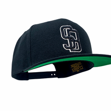 Load image into Gallery viewer, SB GunMetal Black Snapback - Caps Sporting Hats