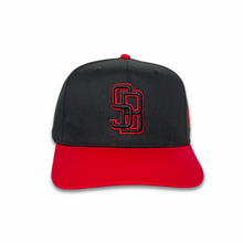 Load image into Gallery viewer, Los Arcos Santa Barbara Snapback Blk Red - Caps Sporting Hats