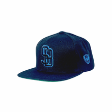 Load image into Gallery viewer, GunMetal Black SB Sky Blue Snapback