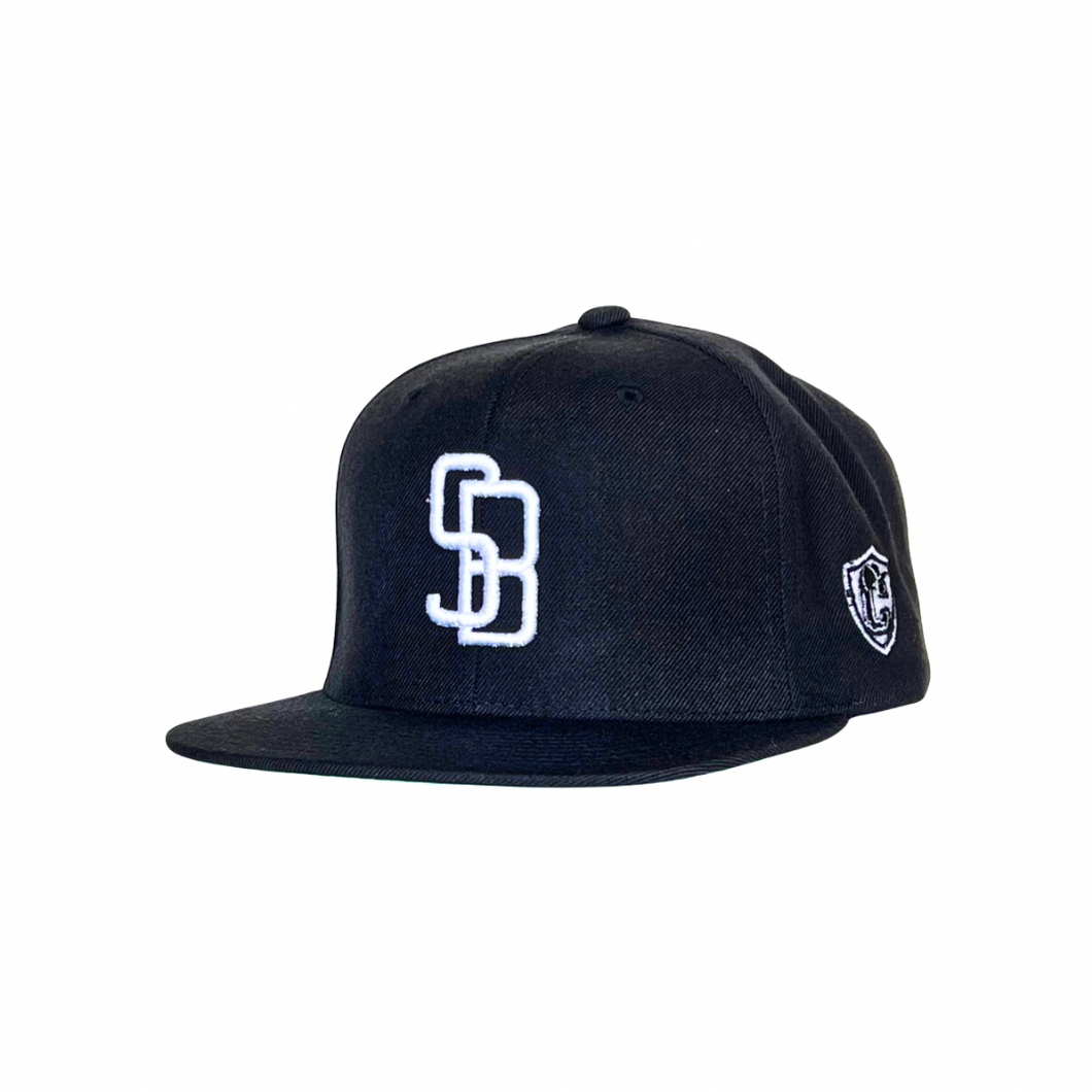 GunMetal Black SB Solid White logo