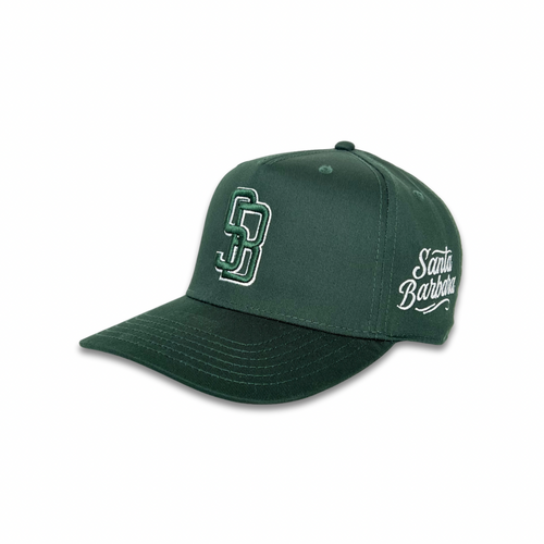 Los Arcos Santa Barbara Snapback Dark Grn Wht - Caps Sporting Hats