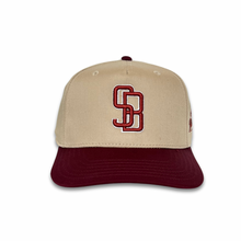 Load image into Gallery viewer, Los Arcos Santa Barbara Snapback Khaki Maroon - Caps Sporting Hats