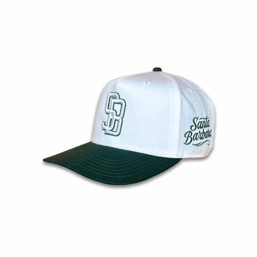 Los Arcos Santa Barbara Snapback Wht Dark Green - Caps Sporting Hats