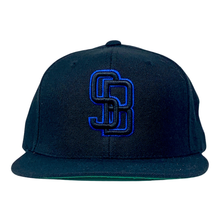 Load image into Gallery viewer, GunMetal Black SB Blue - Caps Sporting Hats