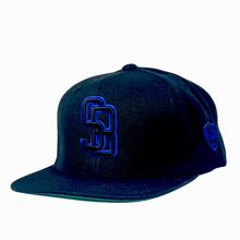 Load image into Gallery viewer, GunMetal Black SB Blue - Caps Sporting Hats