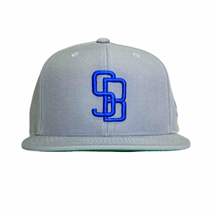 Battleship Grey Royal Blue SB Snapback - Caps Sporting Hats