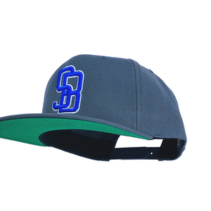 SB Fox Gray Ice Blue Snapback - Caps Sporting Hats