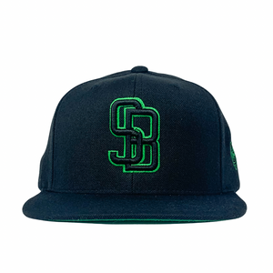 GunMetal Black SB Green - Caps Sporting Hats