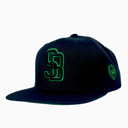 GunMetal Black SB Green - Caps Sporting Hats